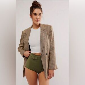 FreePeople DownTown Pocket Shortie-Briefs in Army